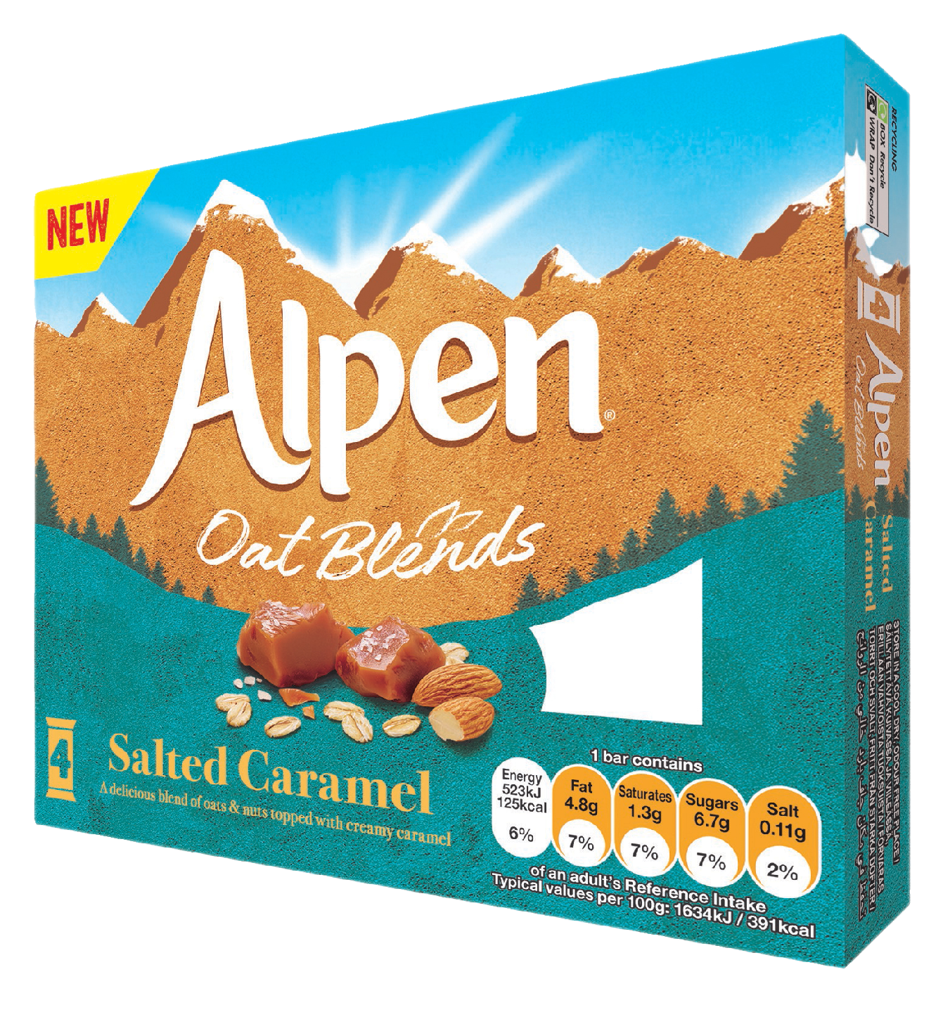 Alpen Oat Blends Salted Caramel 4x32g
