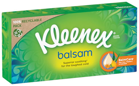 Kleenex 64 kpl Paperinenäliina box Balsam