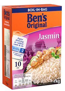 Ben's Original Jasmiiniriisi keitinpusseissa 8x125g