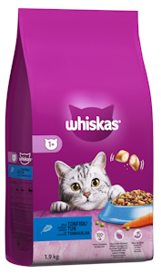 Whiskas 1+ kuivaruoka 1,9kg tonnikala