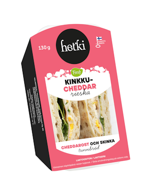 Hetki kinkku-cheddar rieska 130g