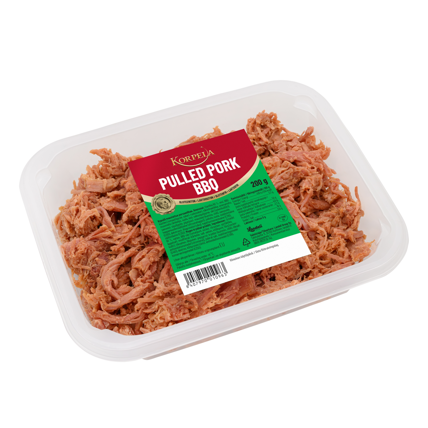 Korpela Pulled pork BBQ 200 g