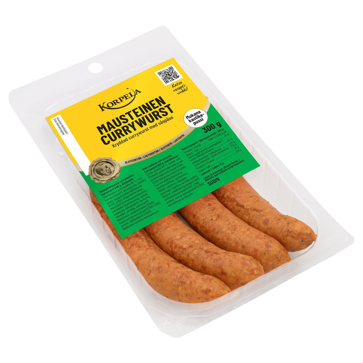 Korpela Mausteinen currywurst 300g