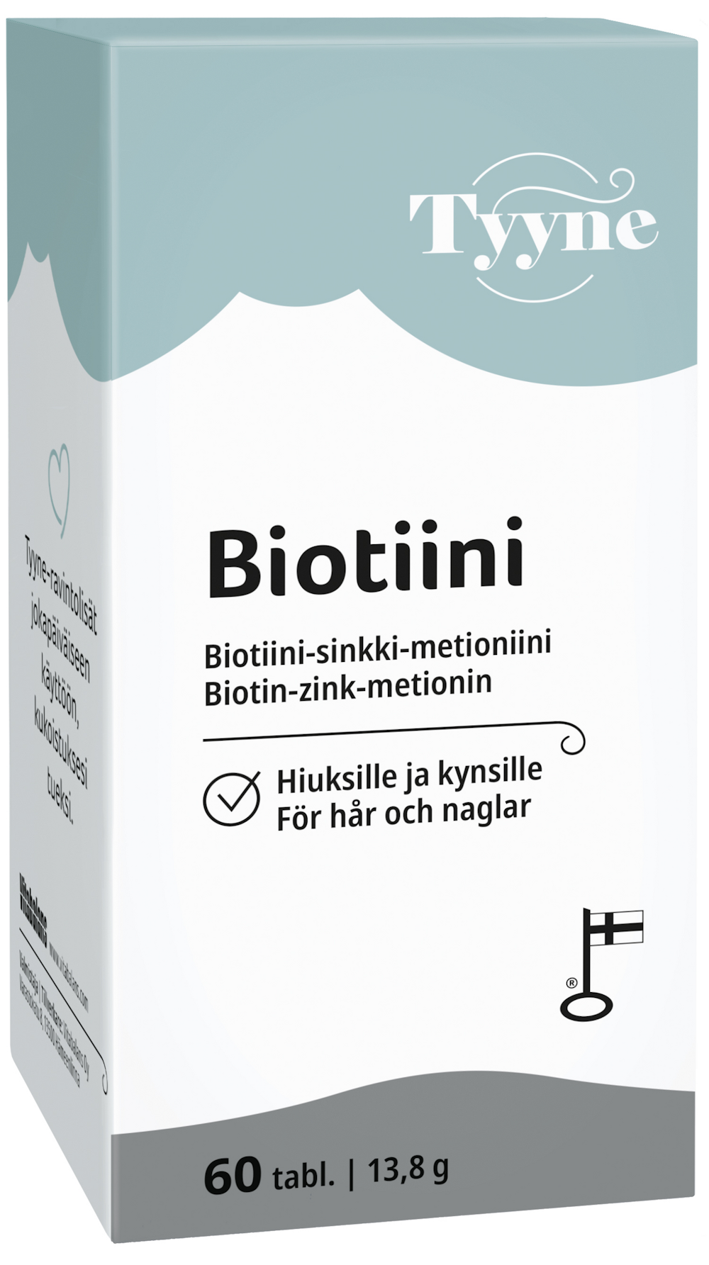 Vitabalans Tyyne Biotiini biotiini-sinkki-metioniini 60 tabl 32g —  HoReCa-tukku Kespro