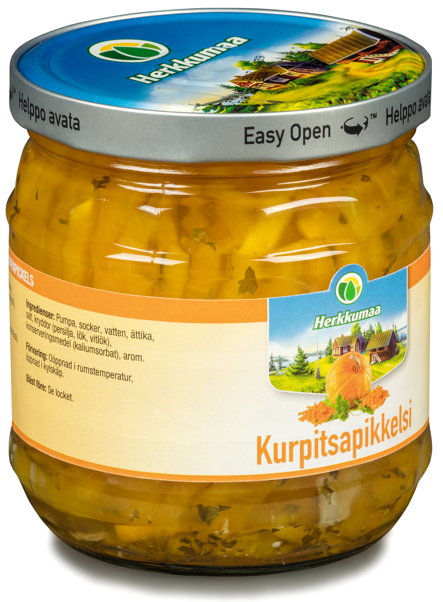 Herkkumaa Kurpitsapikkelsi 385g/235g