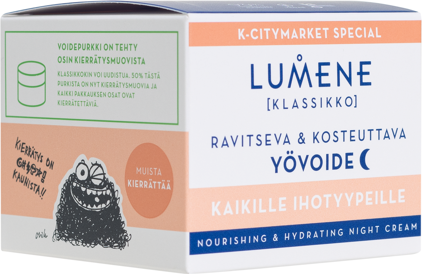 Lumene KLASSIKKO Special Edition ravitseva & kosteuttava yövoide 50ml