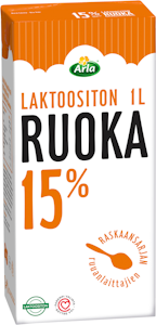 Arla Pro ruoka 15% kasvirasvasekoite 1l laktoositon UHT