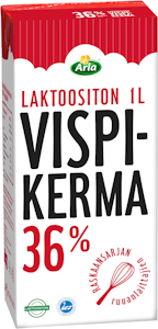 Arla Pro 1L laktoositon vispikerma, Uht