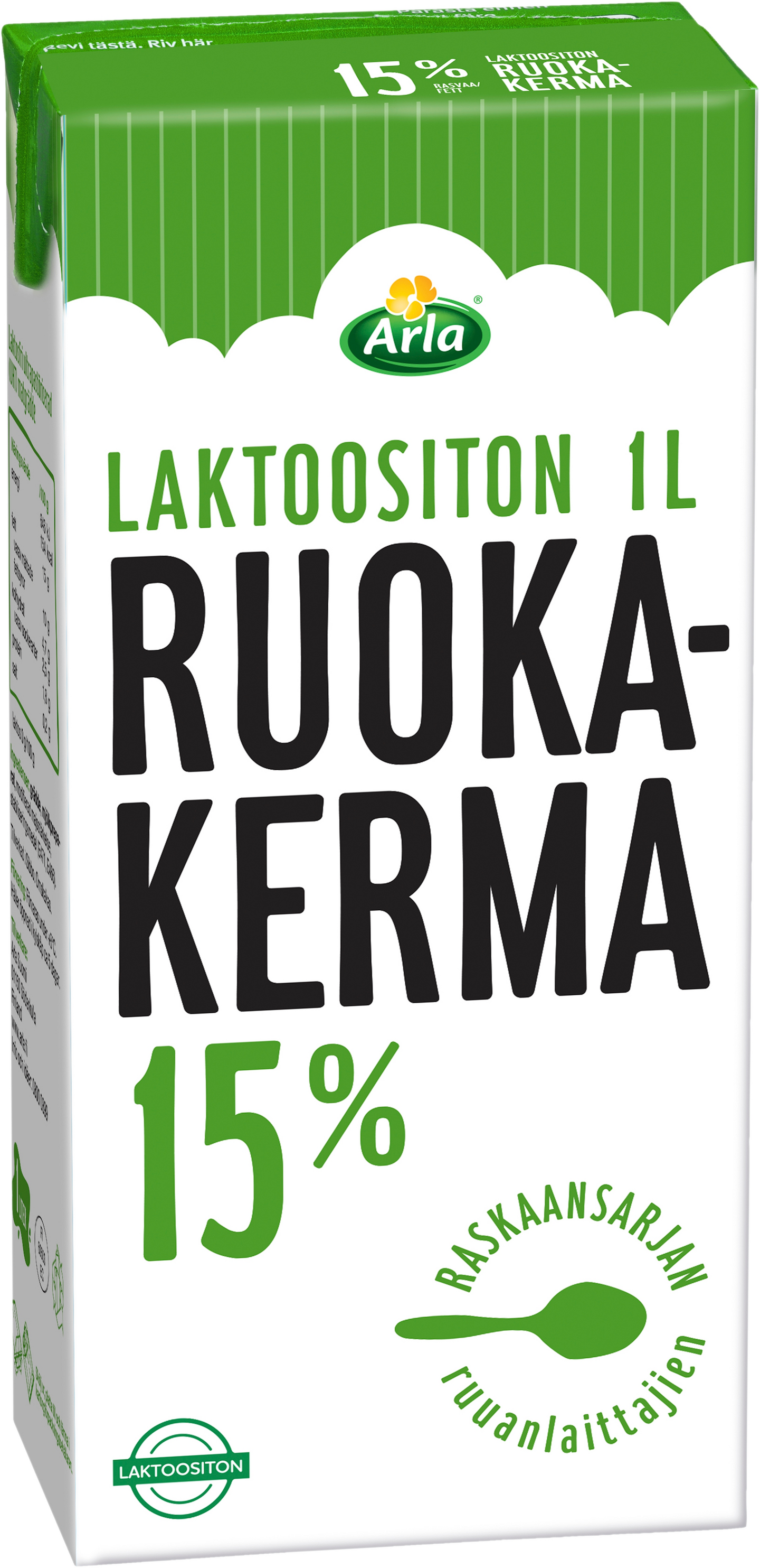 Arla Pro 1 L 15% laktoositon ruokakerma UHT