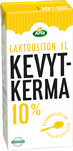 Arla Pro laktoositon kevytkerma 10% 1l UHT