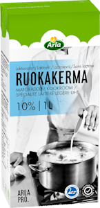 Arla 1 L 10% laktoositon ruokakerma UHT