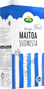 Arla 1l Suomesta vähälaktoosinen UHT kevytmaito