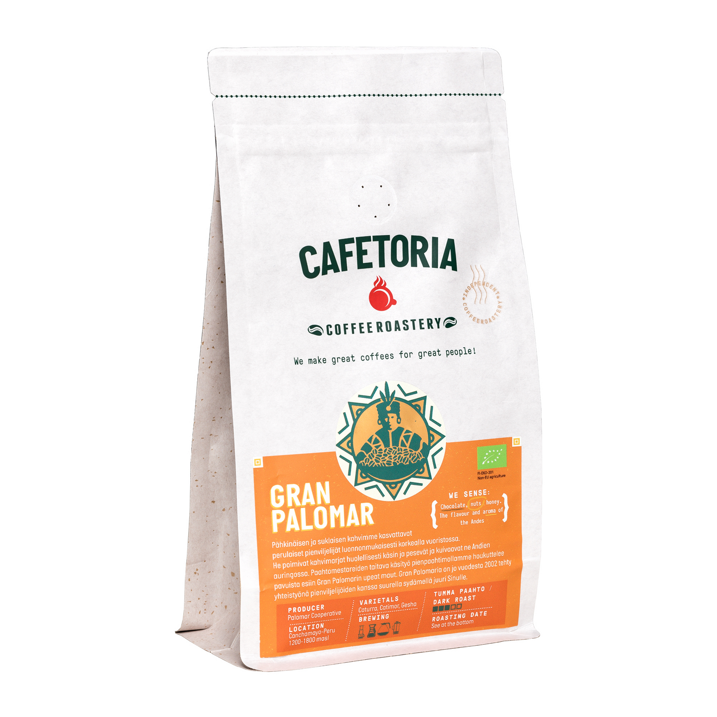 Gran Palomar papukahvi 250g tummapaahto reilu luomu