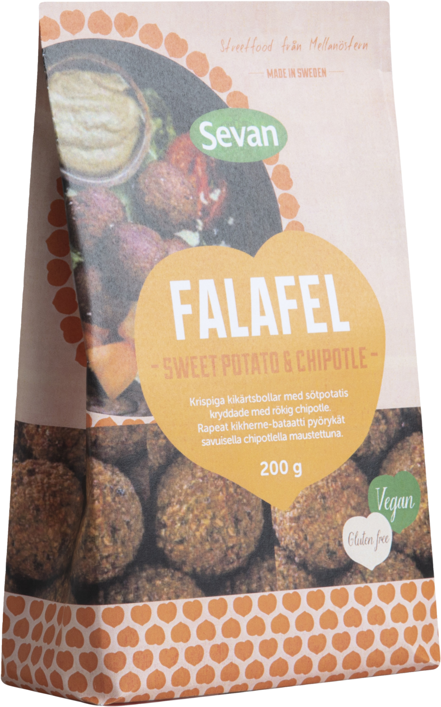 Sevan falafel 200g sweet potato chipotle