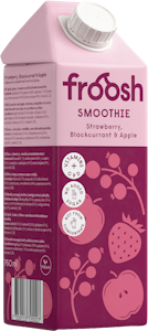 Froosh smoothie 750ml mansikka-mustaherukka-omena