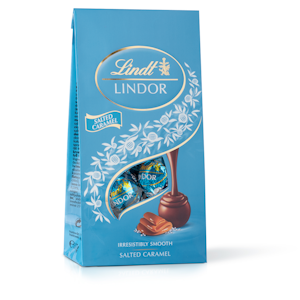 Lindt Lindor Suolakaramelli maitosuklaakonvehdit täytteellä pussi 137g