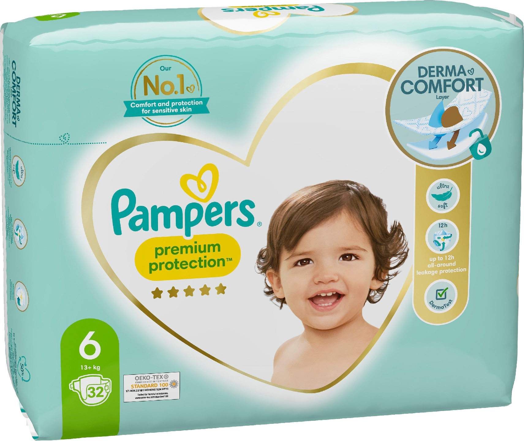 Pampers teippivaippa 32kpl Premium Protection S6 13+ kg