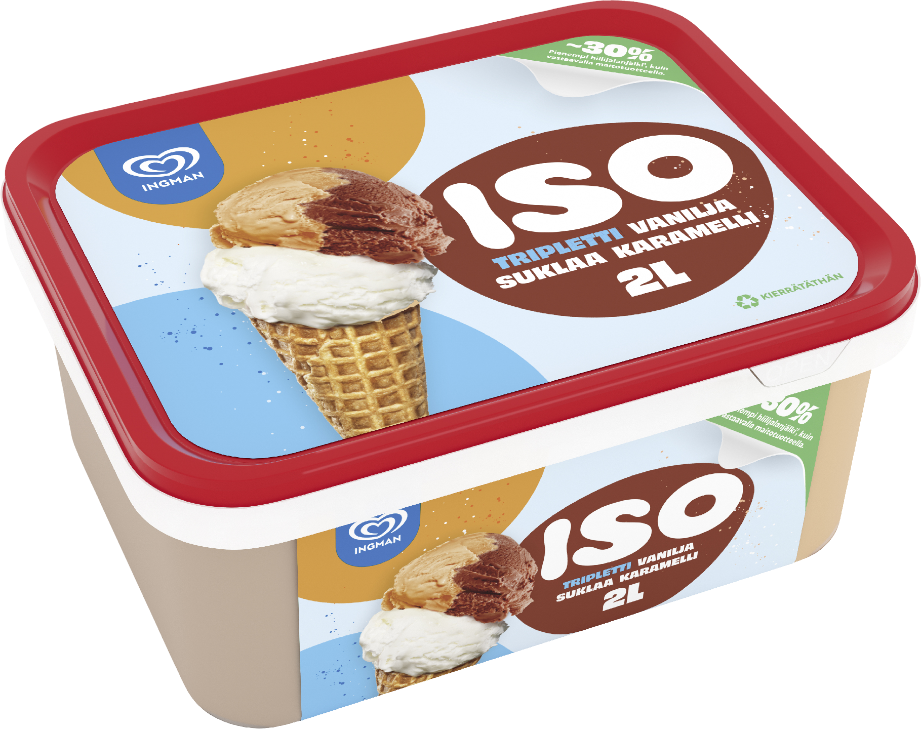 Ingman jäätelö ISO Tripletti 2 l/918g