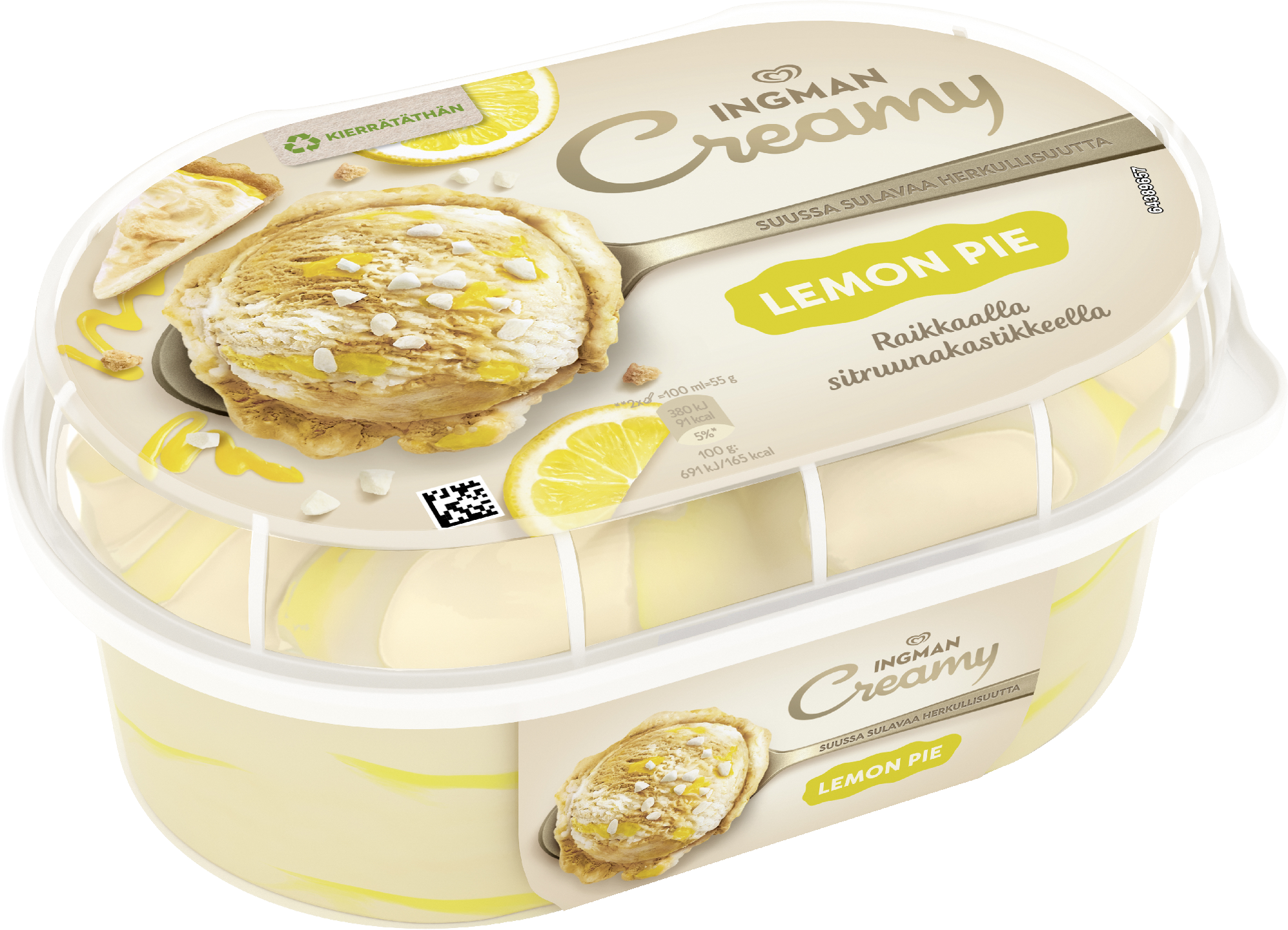 Ingman Creamy Lemon Pie Jäätelö 825ml/455g