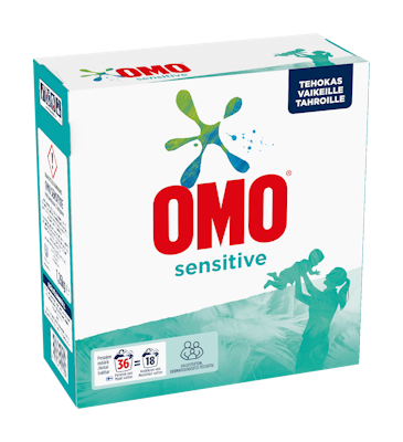 Omo pyykinpesujauhe 1,26kg Sensitive