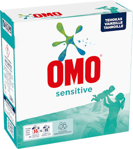 Omo pyykinpesujauhe 1,26kg Sensitive