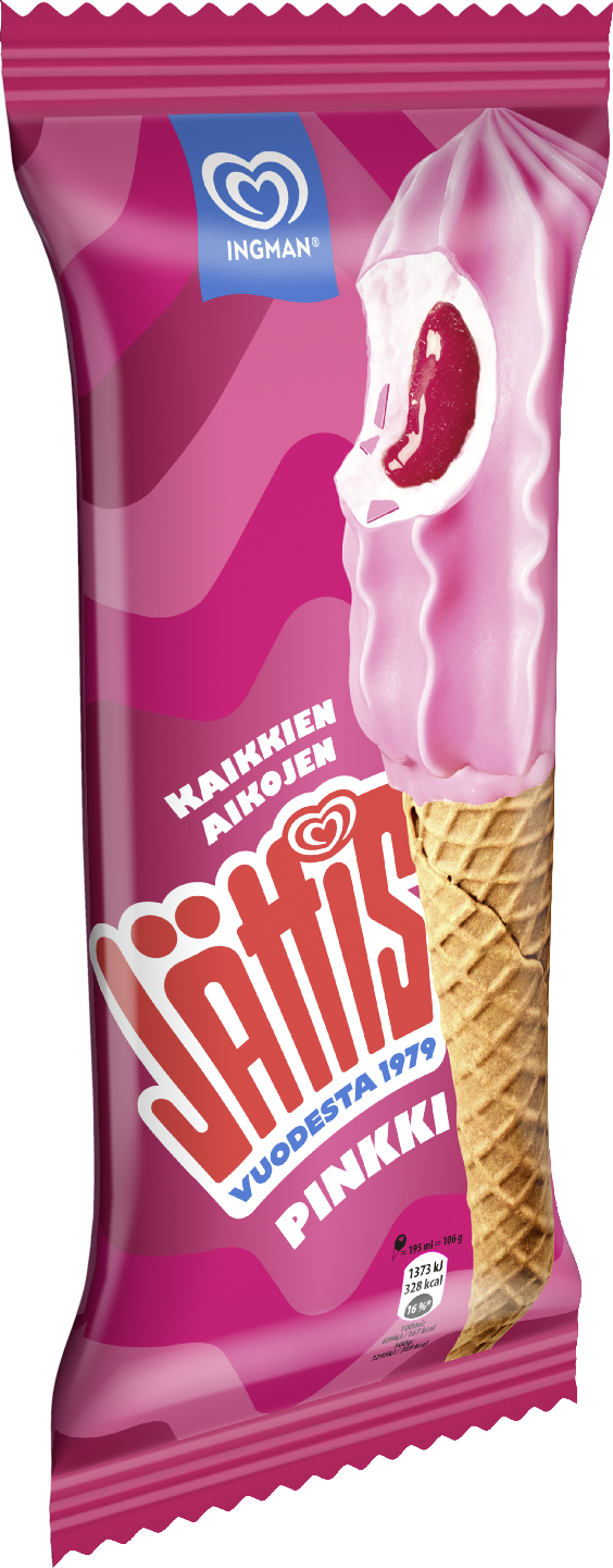 Jättis Pinkki Jäätelötuutti 195ml/106g