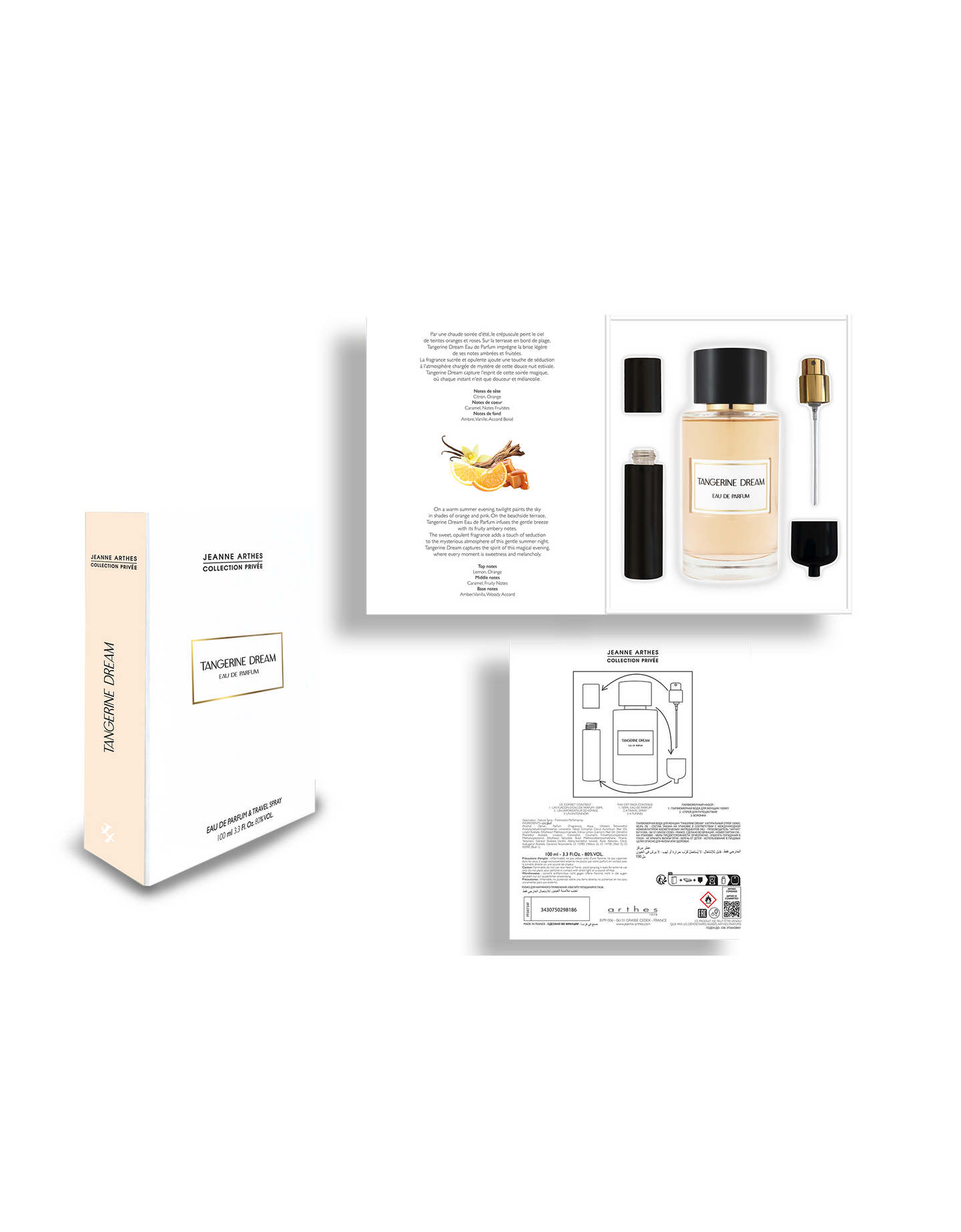 Jeanne Arthes Privee Tangerine Dream lahjapakkaus, sis. EdP 100ml ja 10ml