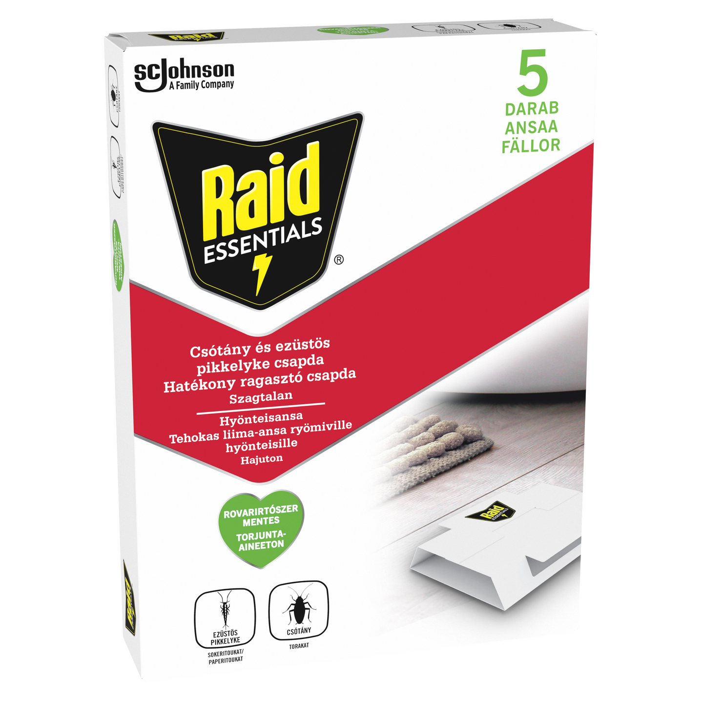 Raid hyönteisansa ryömiville hyönteisille 5 kpl