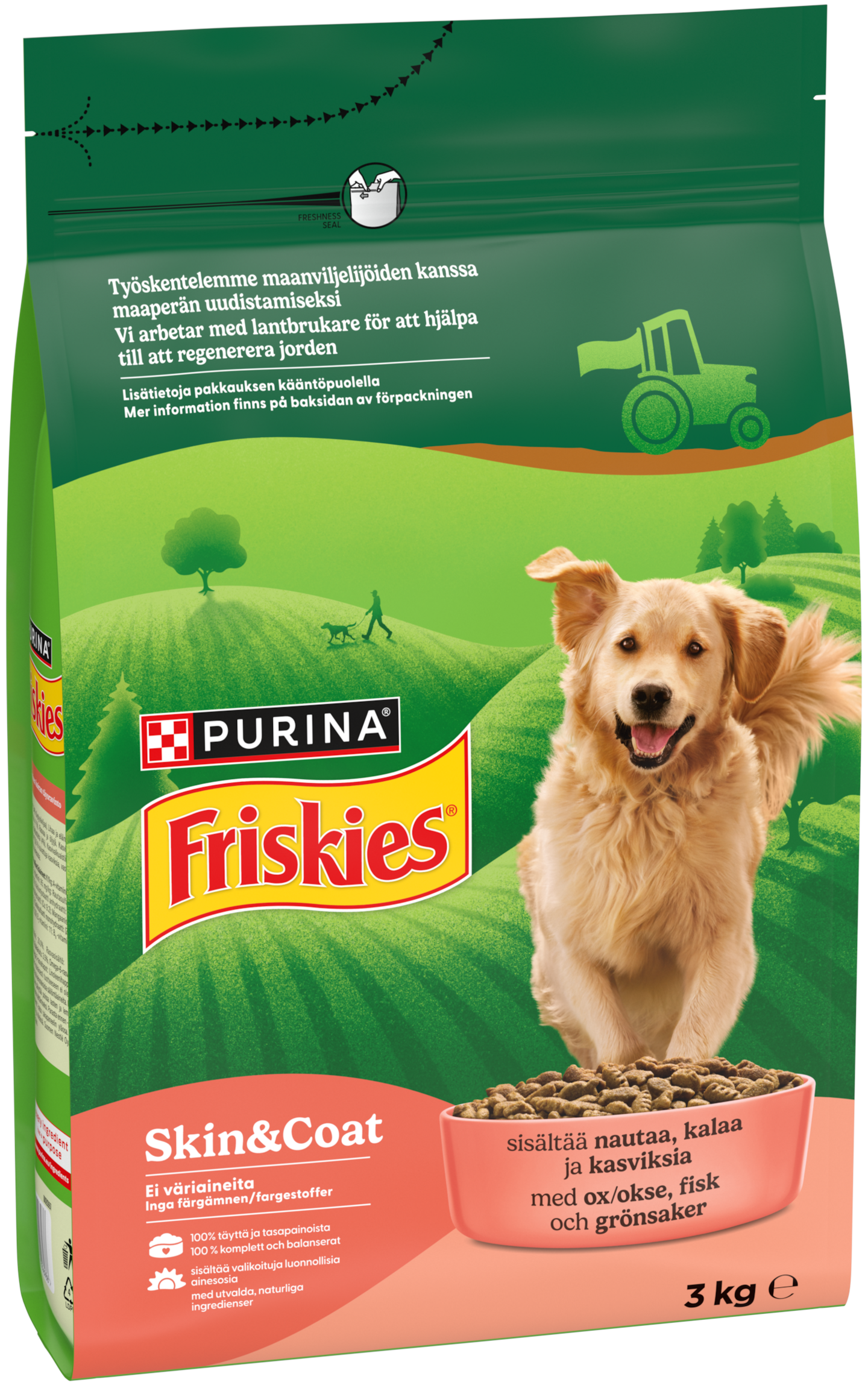 Friskies Omega koiran kuivaruoka 3kg nauta-kala