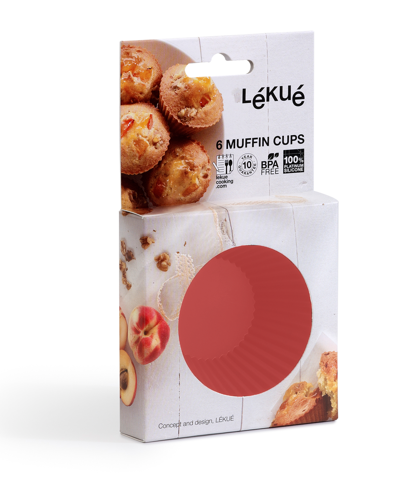 Lekue muffinsivuoka 6 kpl