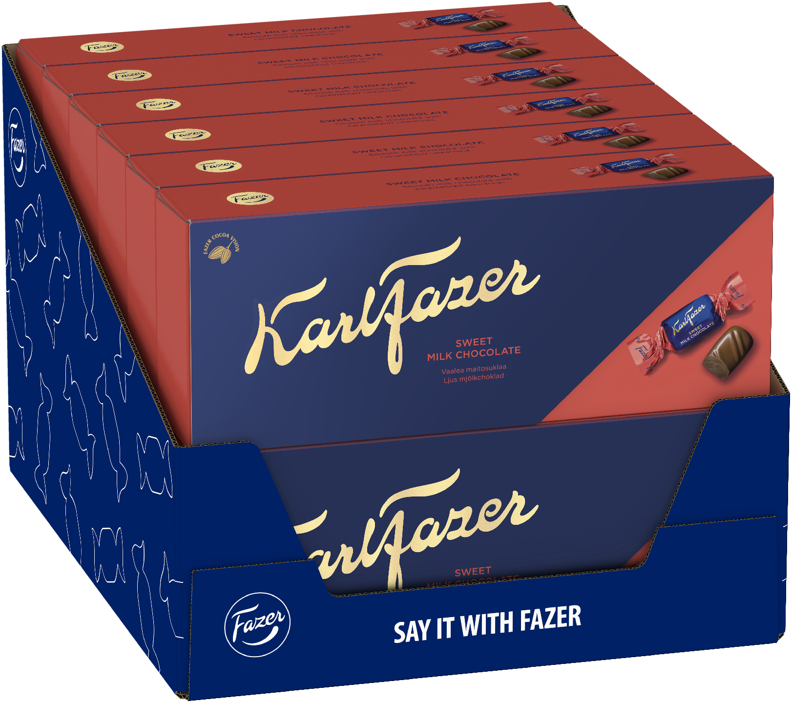 Karl Fazer Vaalea Maitosuklaa suklaakonvehti 250g