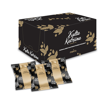 Kulta Katriina Luomu tumma paahto puolikarkea jauhatus kahvi 15x300g RFA