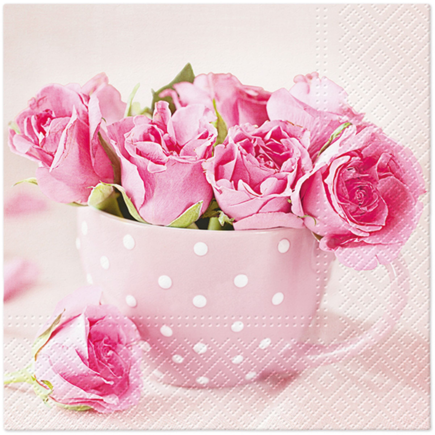 Lautasliina 20kpl 33x33cm ruusukuppi