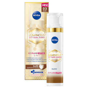 NIVEA 40ml Luminous630 Anti Dark Marks CC Fluid Dark SK30 - sävyttävä päivävoide