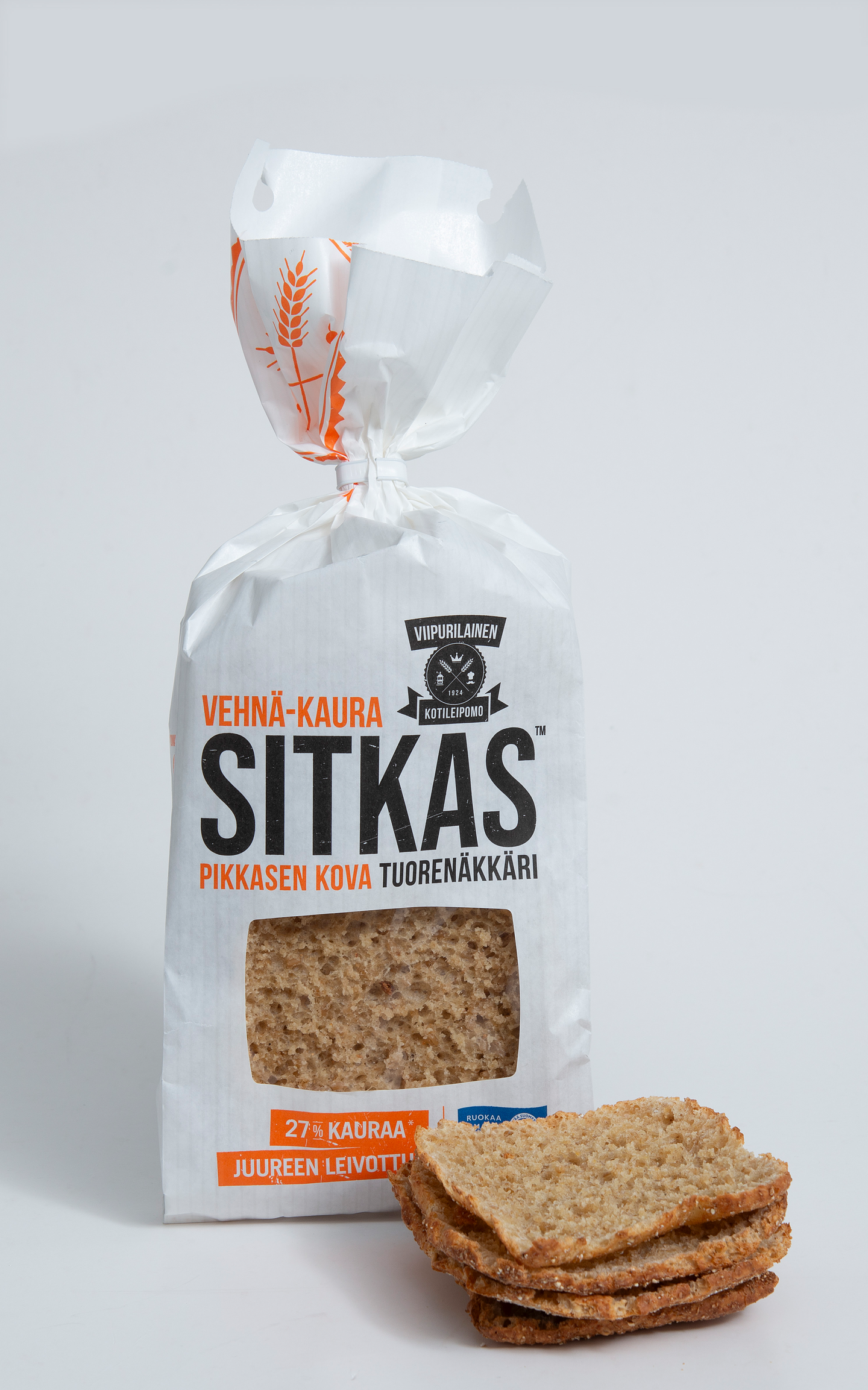 Viipurilainen Sitkas Vehnä-kaura tuorenäkkäri 8kpl/220g