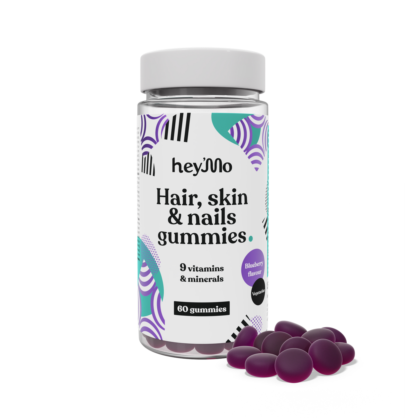 hey'Mo hiukset, iho & kynnet gummies 60