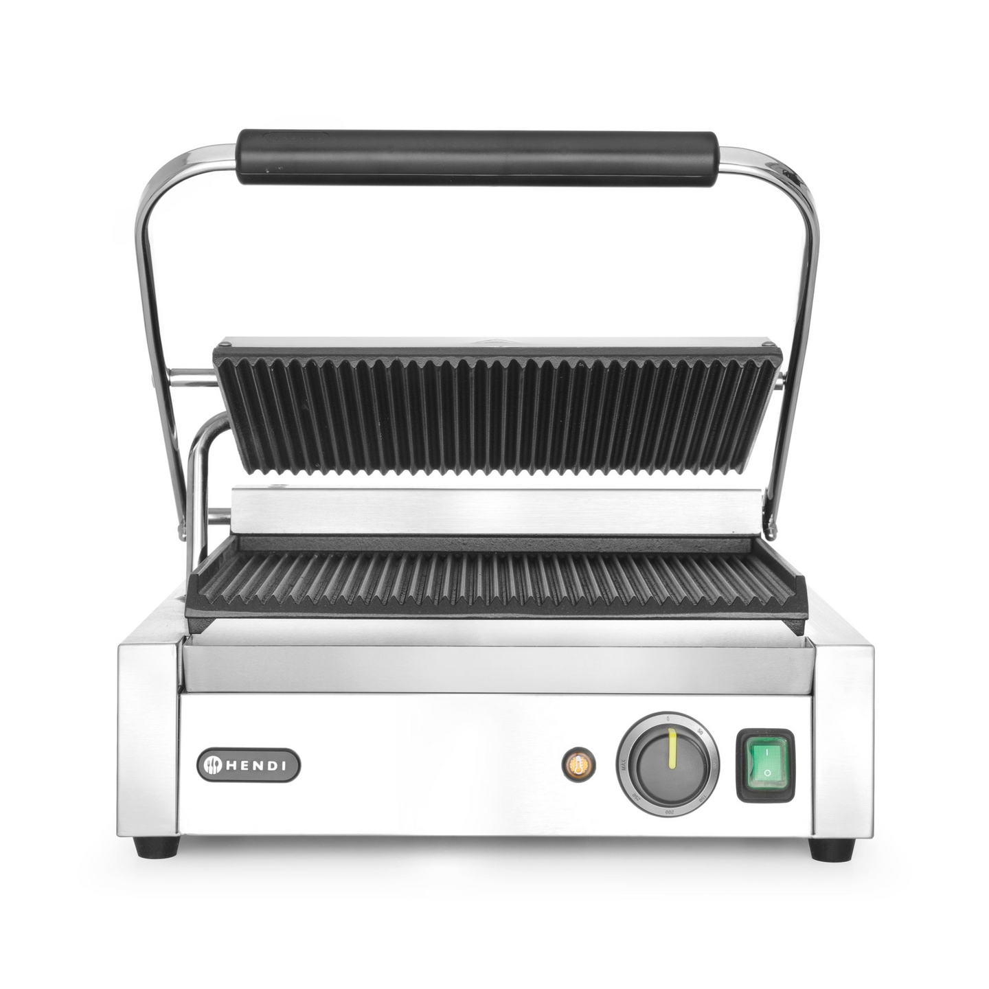 Hendi paninigrilli 34x23 cm uurrettu ylä- ja alaparila 2200 W, rst