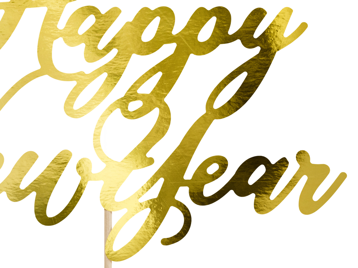 Happy New Year kakunkoriste 24cm kulta