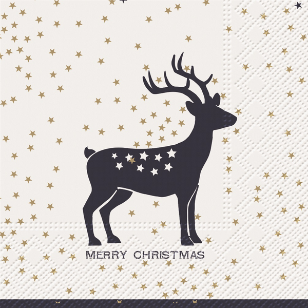 Lautasliina 20kpl 33cm Kuusi ja peura