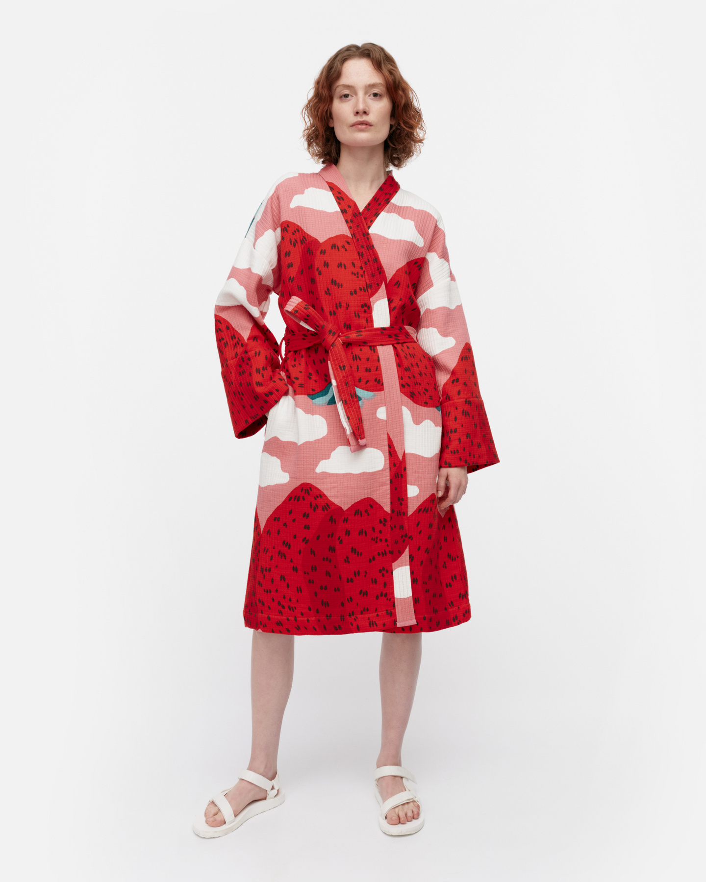 Marimekko Mansikkavuoret aamutakki