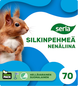 Serla nenäliina Silkinpehmeä 70kpl x252 PUOLILAVA