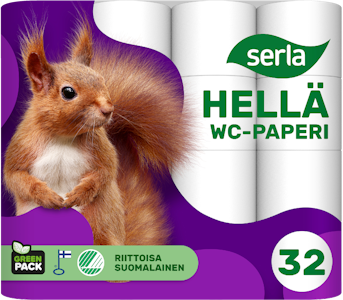 Serla Hellä wc-paperi 32rl valkoinen lava