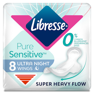 Libresse yöside 8kpl Ultra Night Pure Sensitive