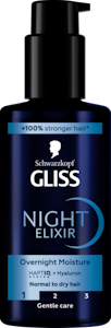 Schwarzkopf Gliss Night Elixir Overnight Moisture hiusseerumi 100 ml