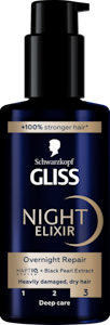 Schwarzkopf Gliss Night Elixir Overnight Repair hiusseerumi 100 ml