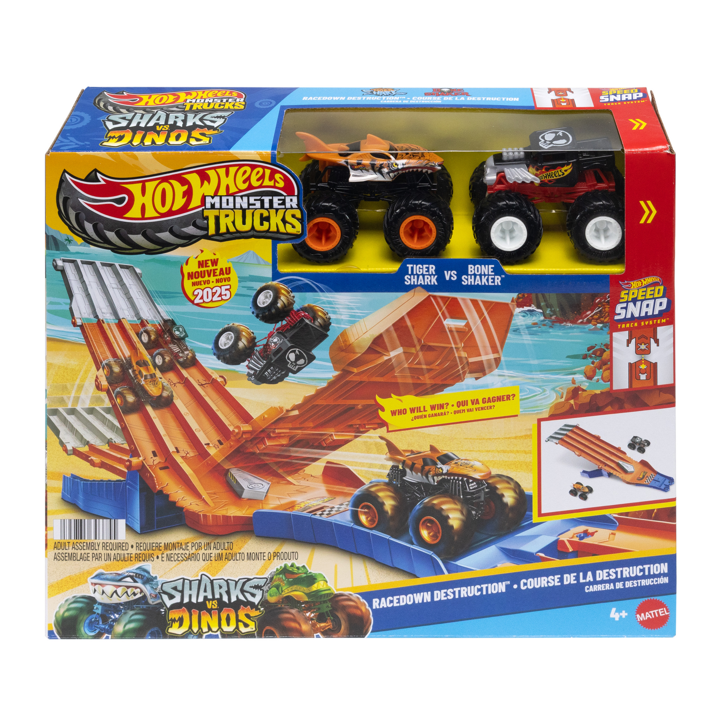 Hot Wheels Monster Trucks Racedown Demolition -autorata