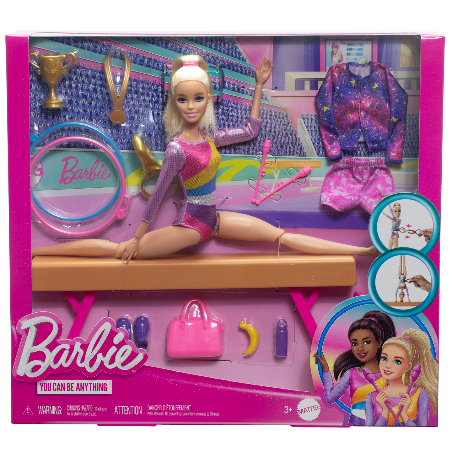 Voimistelija-Barbie leikkisetti