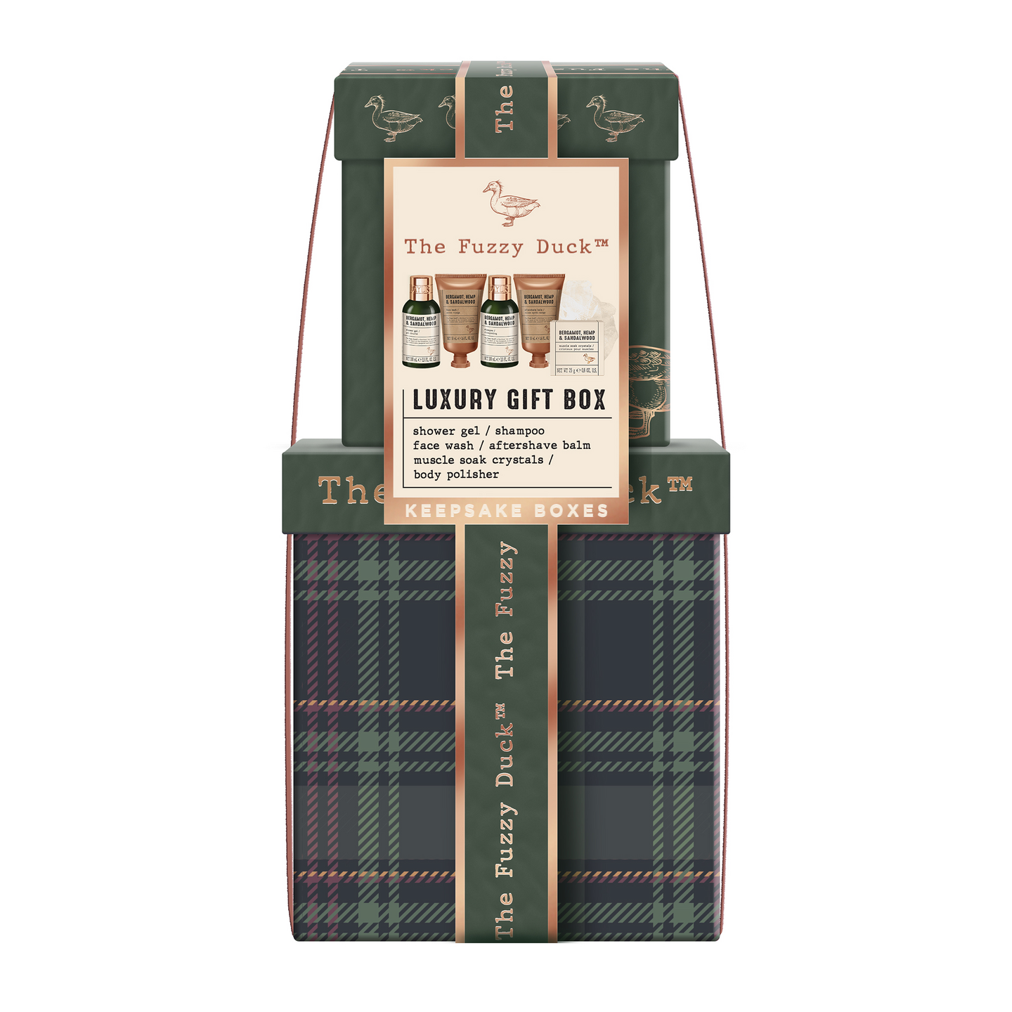 Baylis & Harding The Fuzzy Duck Bergamot, Hemp & Sandalwood Men's Luxury Gift Box Gift Set -lahjapak