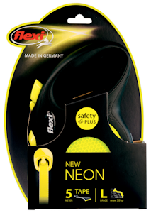 Flexi New Neon talutin L 50kg 5m keltainen