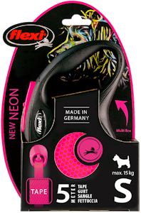 Flexi New Neon S 15kg 5m nauha pinkki